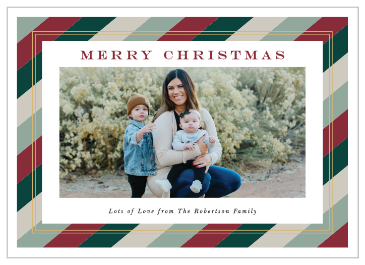 The Holiday Wrap Christmas Cards are sure to get your family and friends into the Christmas spirit!