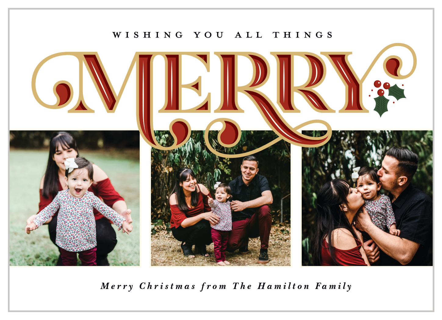 Merry Type Christmas Cards