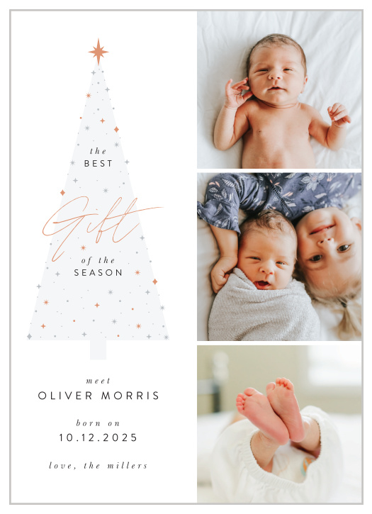 The Best Gift Holiday Cards are the perfect way to announce your beautiful new baby.