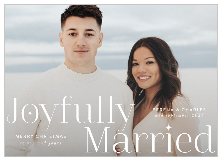 Start off your first year of marriage right with our Newest Couple Holiday Cards.