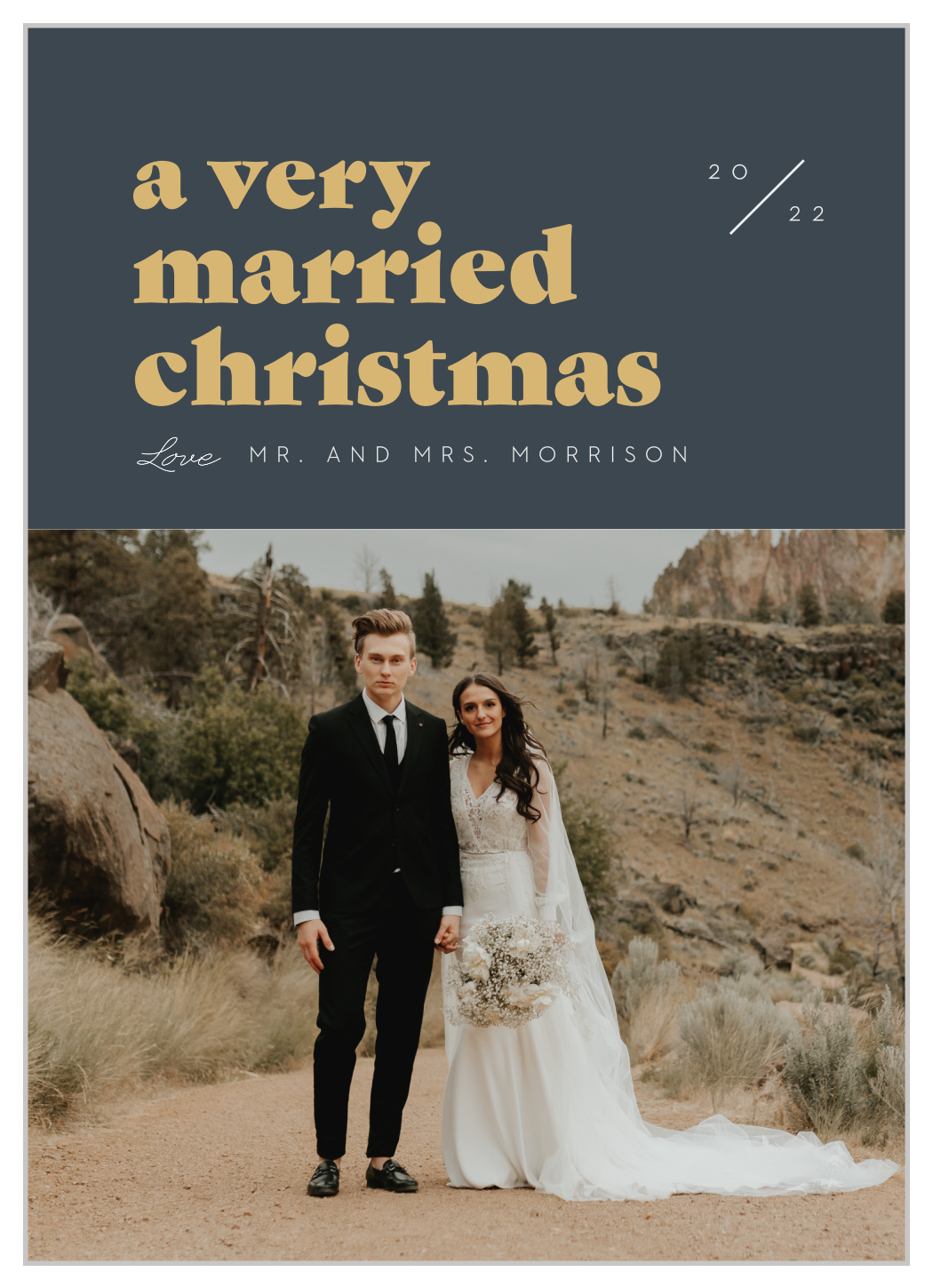 Married Type Christmas Cards