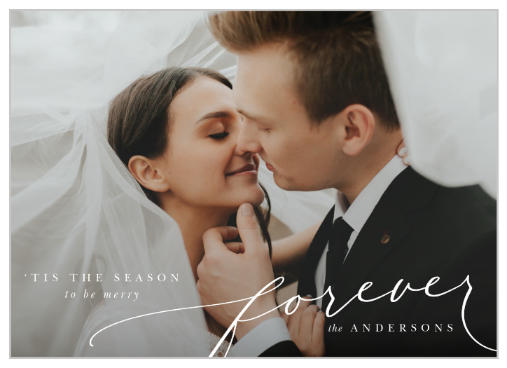 The Merry Forever Holiday Cards are the perfect romantic holiday cards for showing off your favorite photo to friends and family!