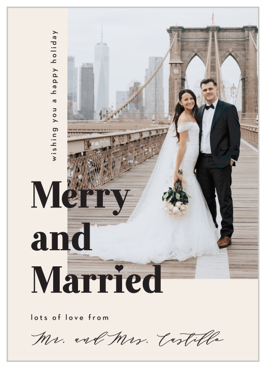The Merry Times Holiday Cards have a modern, editorial style that is sure to impress friends and family!