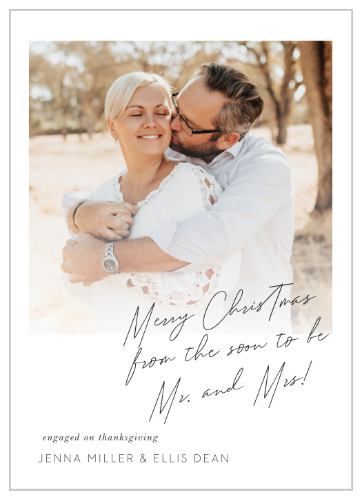 Our Soon To Be Christmas Cards are the perfect way to announce your engagement this holiday season!