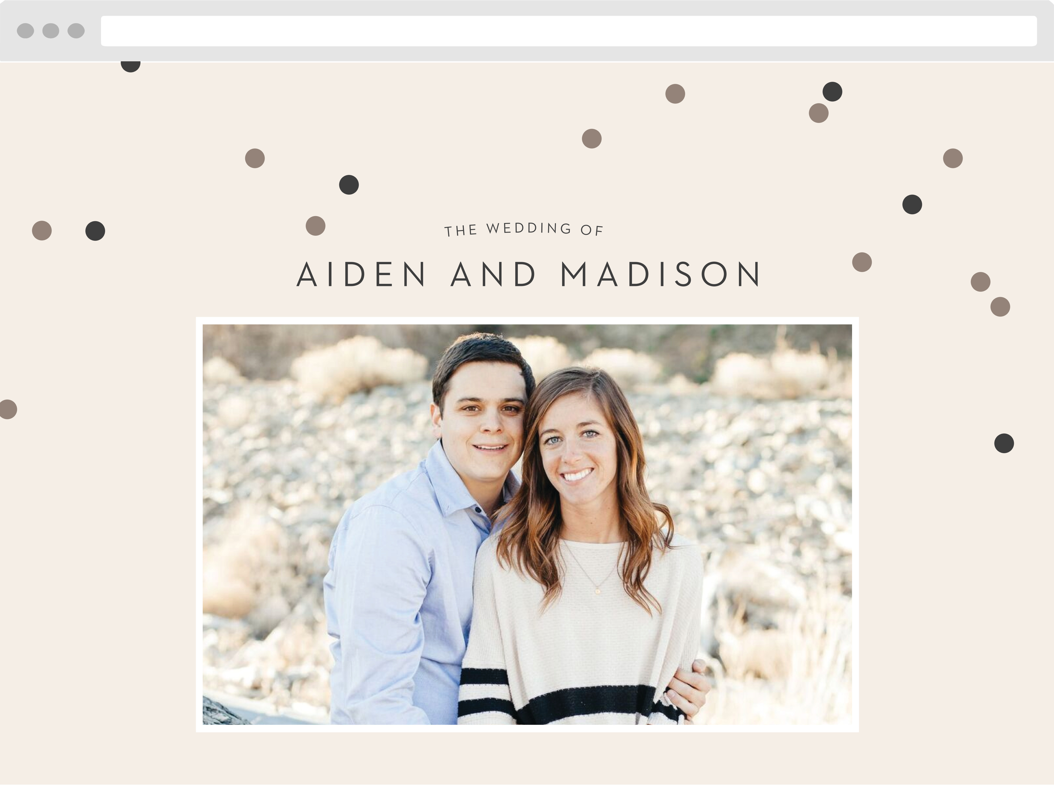 Party Party Wedding Website by Basic Invite