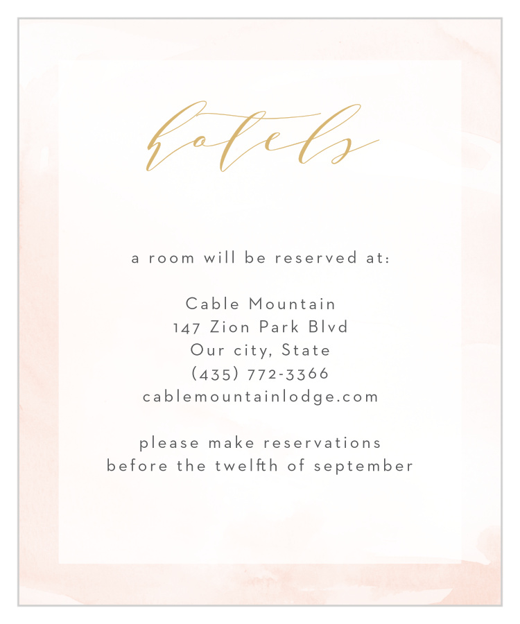 Modern Wash Accommodation Cards