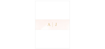 Our Modern Wash Wedding Belly Bands are sure to keep your cards neatly organized en route to your guests.