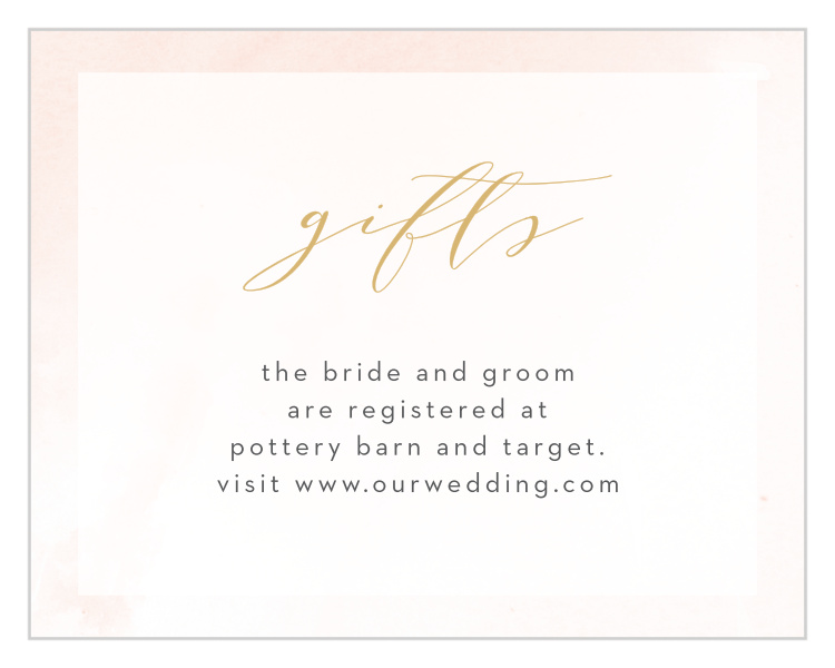 Modern Wash Registry Cards