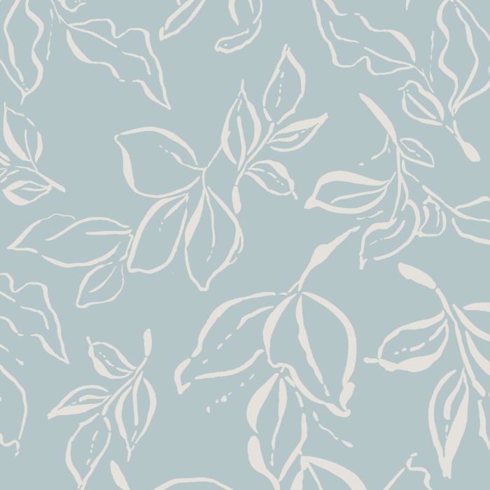 Add a botanical touch to any wall in your home with our Winter Leaves Peel And Stick Removable Wallpaper.