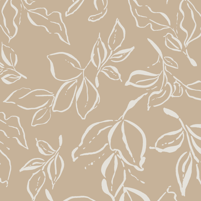 Add a botanical touch to any wall in your home with our Winter Leaves Peel And Stick Removable Wallpaper.