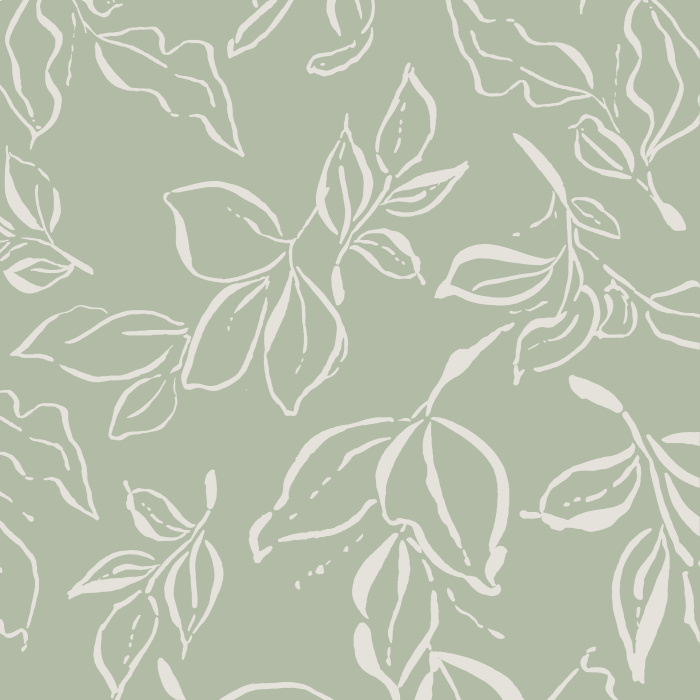 Add a botanical touch to any wall in your home with our Winter Leaves Peel And Stick Removable Wallpaper.