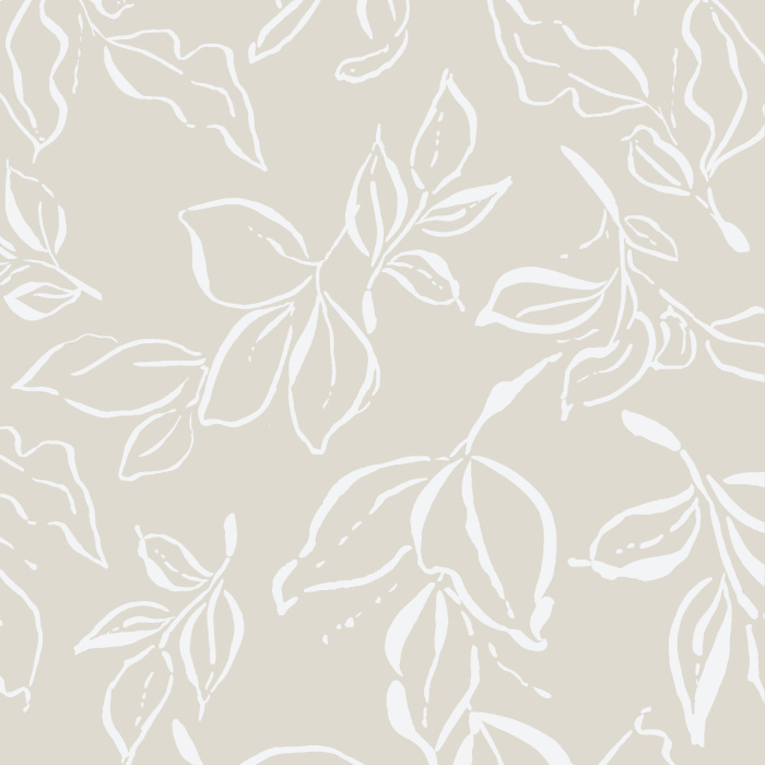 Add a botanical touch to any wall in your home with our Winter Leaves Peel And Stick Removable Wallpaper.