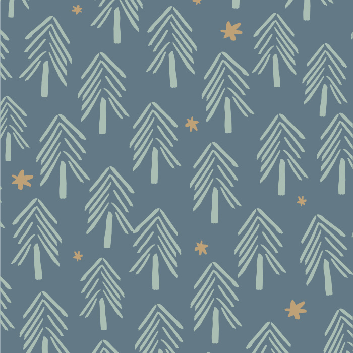 Add a cute botanical design to your child's walls with our Winter Trees Peel And Stick Removable Wallpaper.