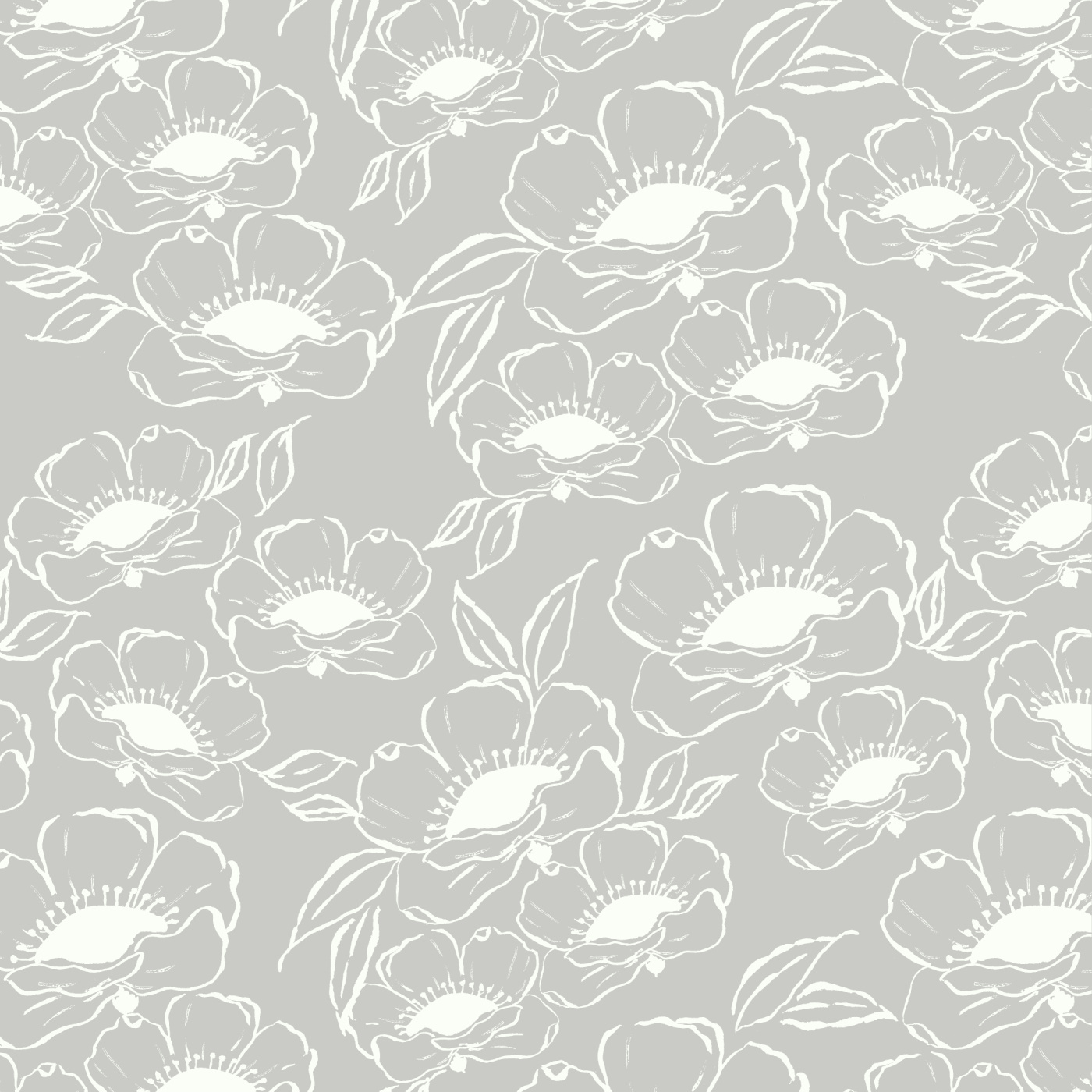 Anemone Flowers Peel And Stick Removable Wallpaper | Love vs. Design