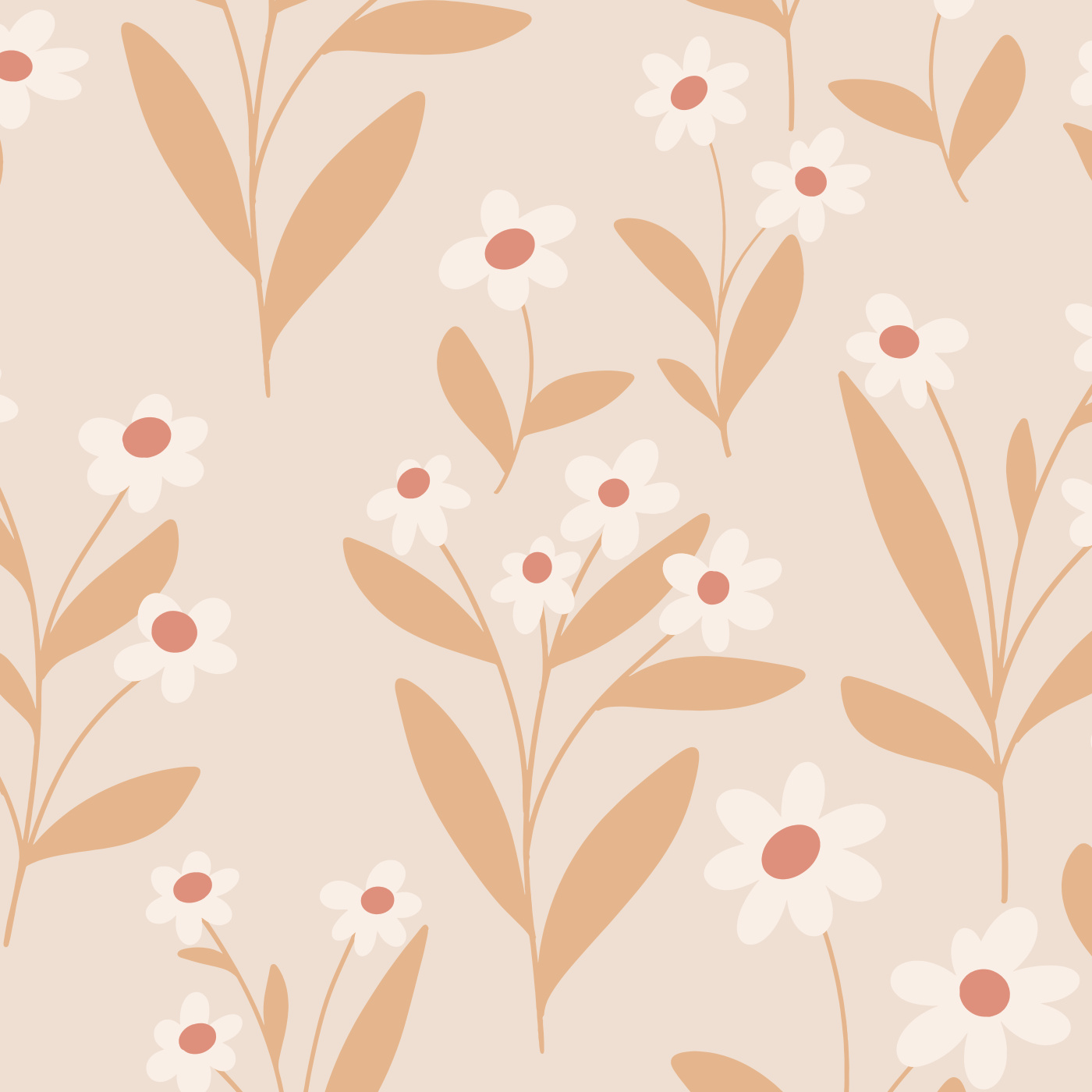 Dancing Daisies Wallpaper