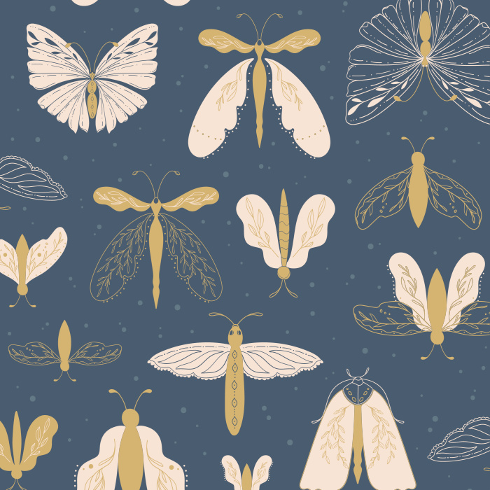 Create a truly unique space with our Butterfly Charm Wallpaper.