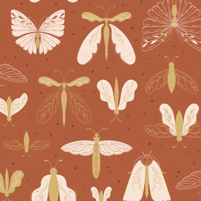 Create a truly unique space with our Butterfly Charm Wallpaper.