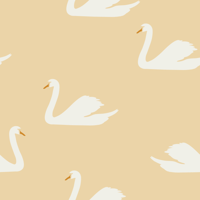 Add some feathered friends to any wall in your home with our Simple Swan Peel And Stick Removable Wallpaper.