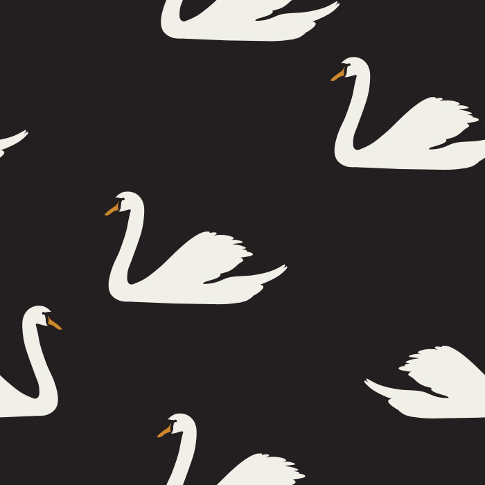 Add some feathered friends to any wall in your home with our Simple Swan Peel And Stick Removable Wallpaper.