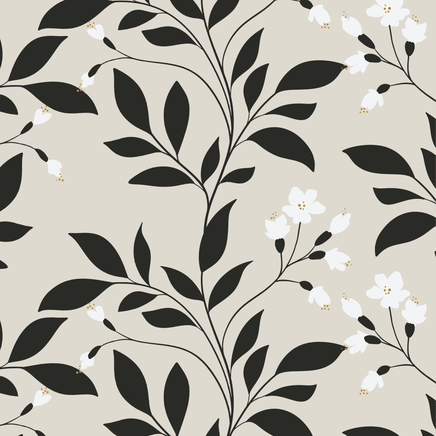 Modern Ivy Wallpaper