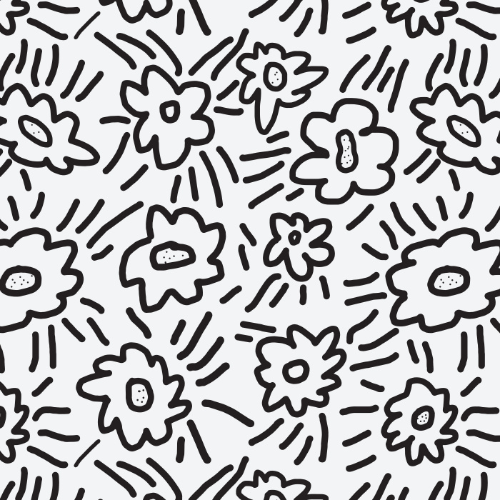 Create a whimsically fun room with our Paint The Flowers Wallpaper.