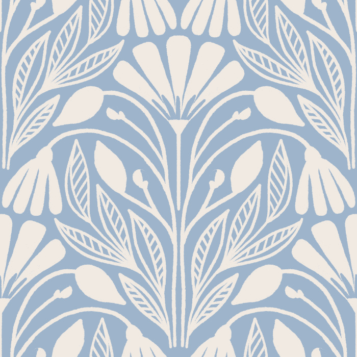 Create a whimsically enchanting experience in any room with our Meadow Damask Wallpaper.