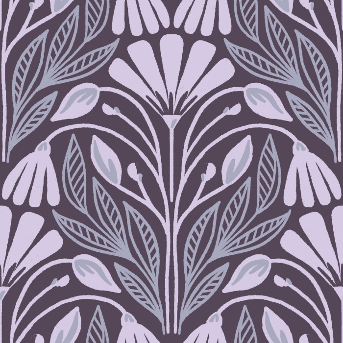 Create a whimsically enchanting experience in any room with our Meadow Damask Wallpaper.