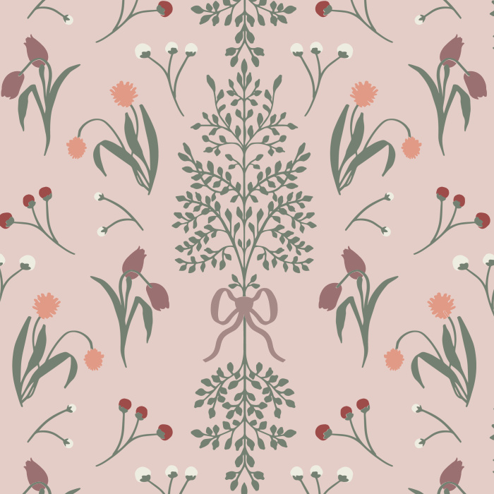 Add a touch of floral to any room in your home with our Botanic Bloom Peel And Stick Removable Wallpaper.