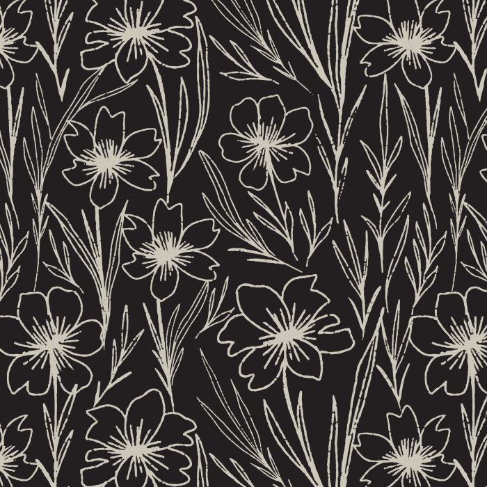 The Sketched Garden Peel And Stick Removable Wallpaper will add a touch of nature to your walls. 