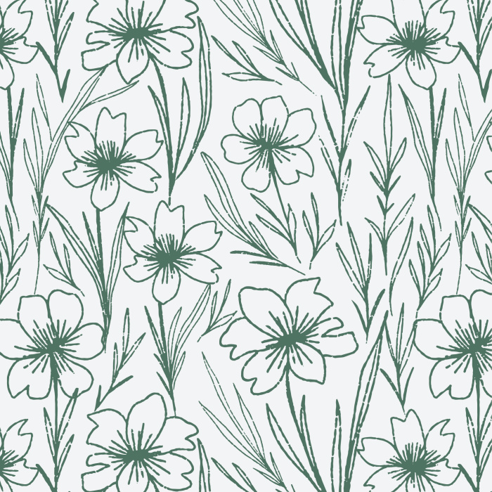 The Sketched Garden Peel And Stick Removable Wallpaper will add a touch of nature to your walls. 