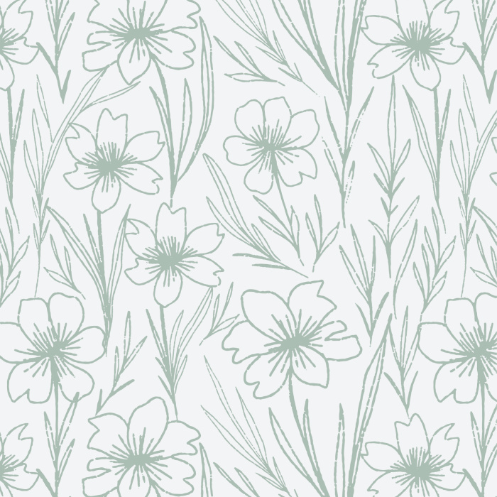 The Sketched Garden Peel And Stick Removable Wallpaper will add a touch of nature to your walls. 