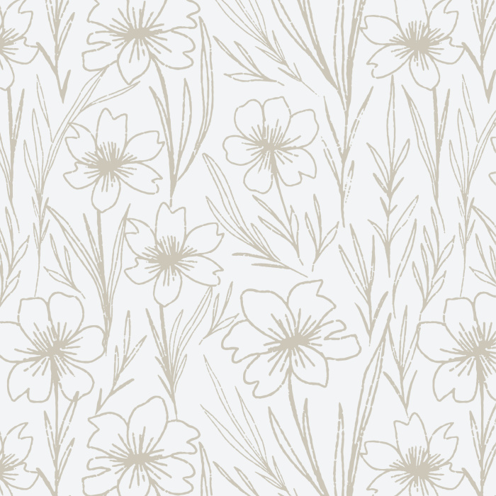 The Sketched Garden Peel And Stick Removable Wallpaper will add a touch of nature to your walls. 