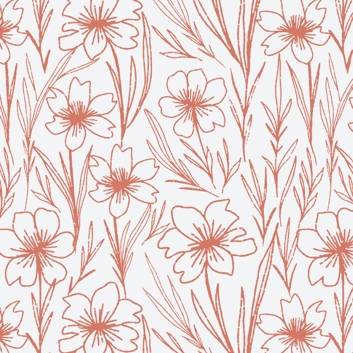The Sketched Garden Peel And Stick Removable Wallpaper will add a touch of nature to your walls.