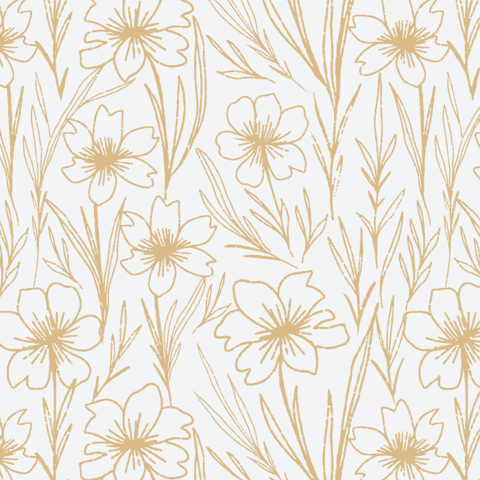 The Sketched Garden Peel And Stick Removable Wallpaper will add a touch of nature to your walls. 