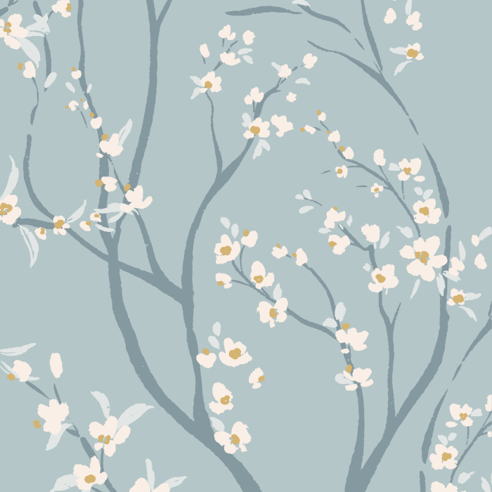 Create a classic botanical statement on any wall in your home with our Blossom Orchard Peel And Stick Removable Wallpaper.