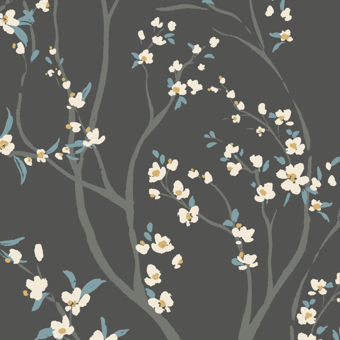 Create a classic botanical statement on any wall in your home with our Blossom Orchard Peel And Stick Removable Wallpaper.