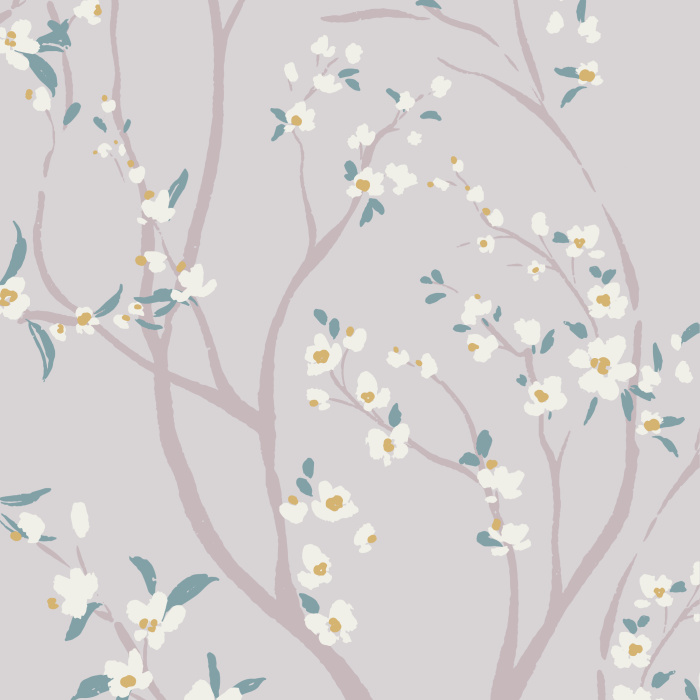 Create a classic botanical statement on any wall in your home with our Blossom Orchard Peel And Stick Removable Wallpaper.