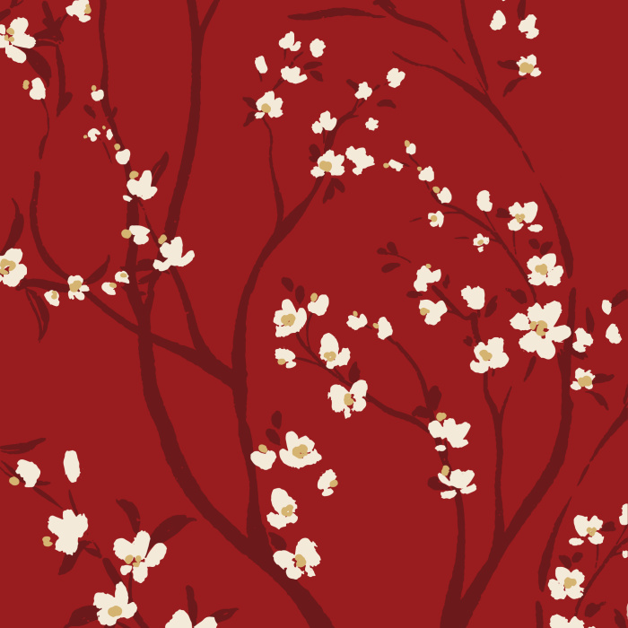 Create a classic botanical statement on any wall in your home with our Blossom Orchard Peel And Stick Removable Wallpaper.