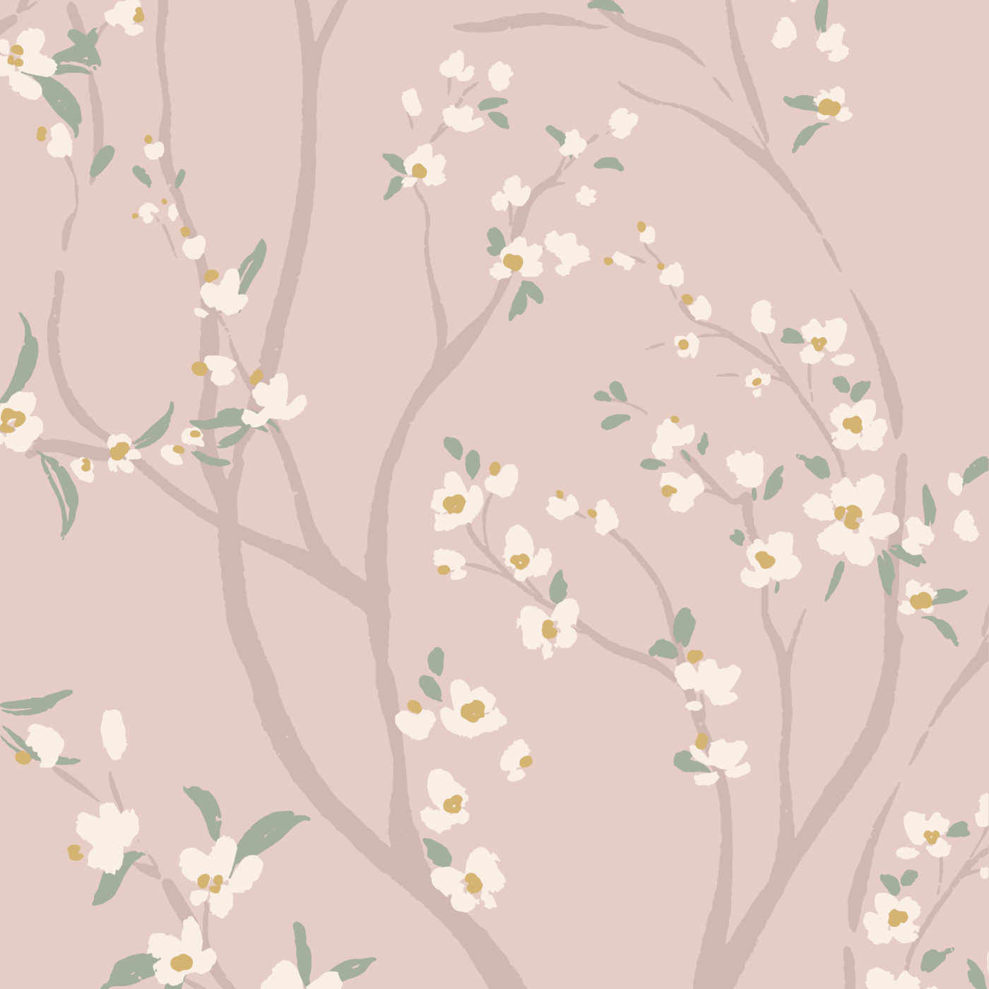 Blossom Orchard Wallpaper