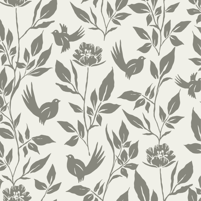 Create the perfect accent wall anywhere in your home with our Charming Birds Peel And Stick Removable Wallpaper.