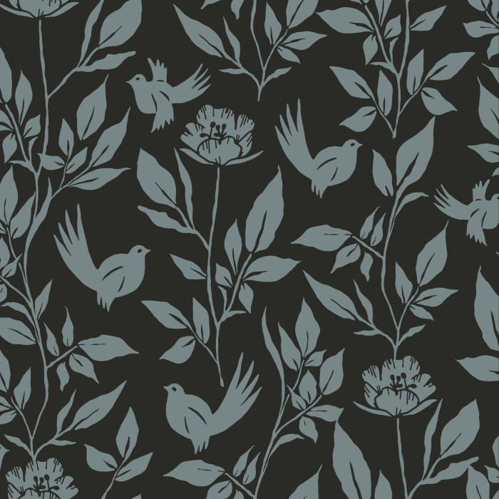 Create the perfect accent wall anywhere in your home with our Charming Birds Peel And Stick Removable Wallpaper.
