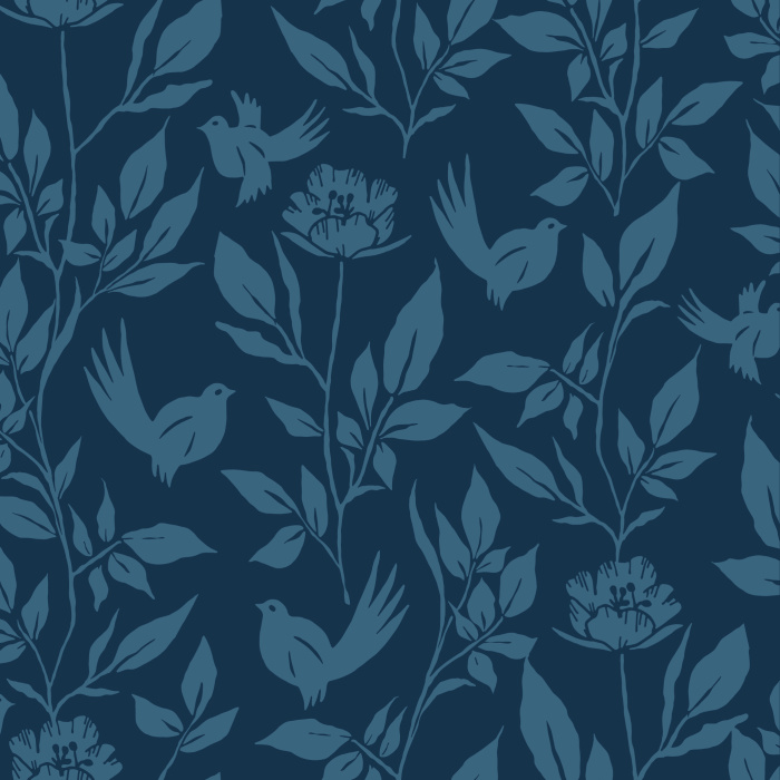 Create the perfect accent wall anywhere in your home with our Charming Birds Peel And Stick Removable Wallpaper.