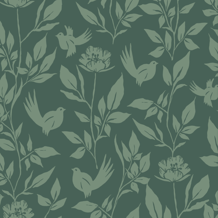Create the perfect accent wall anywhere in your home with our Charming Birds Peel And Stick Removable Wallpaper.