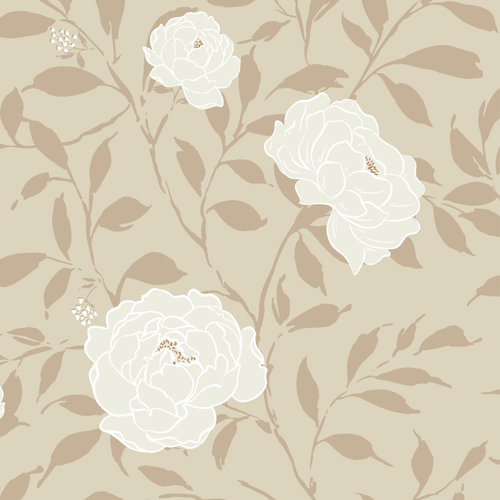 Add a floral accent to any wall in your interior with our Pretty Peonies Peel And Stick Removable Wallpaper!