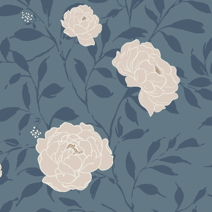 Add a floral accent to any wall in your interior with our Pretty Peonies Peel And Stick Removable Wallpaper!