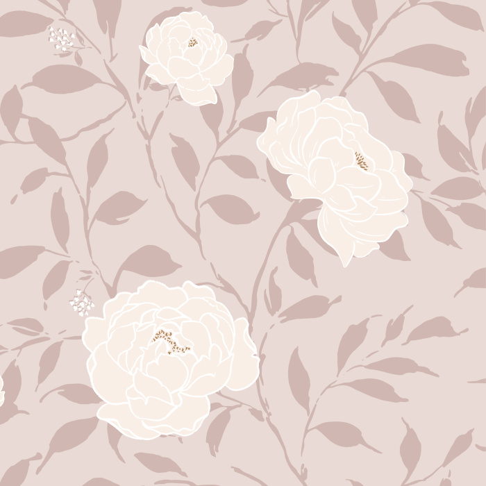 Add a floral accent to any wall in your interior with our Pretty Peonies Peel And Stick Removable Wallpaper! 