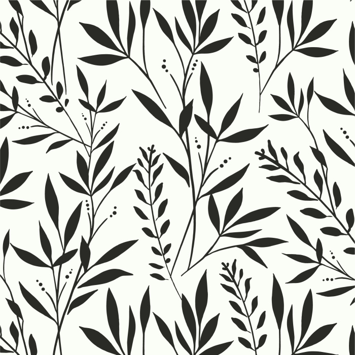 Create a botanical look on any wall in your home with our Lush Leaves Peel And Stick Removable Wallpaper.