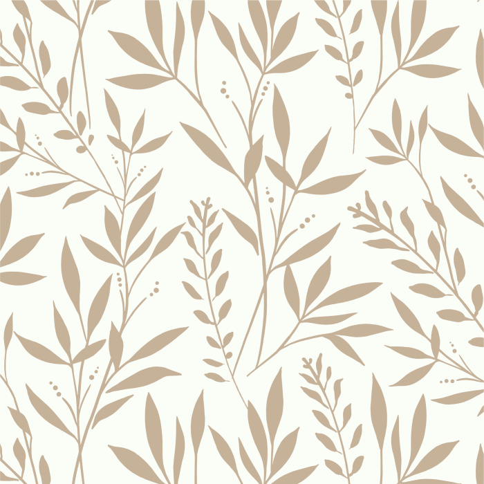 Create a botanical look on any wall in your home with our Lush Leaves Peel And Stick Removable Wallpaper.