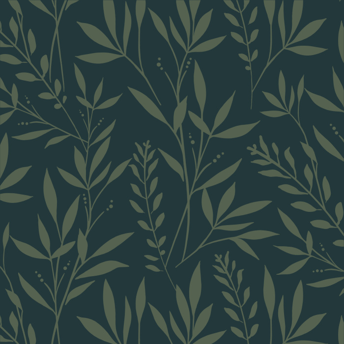 Create a botanical look on any wall in your home with our Lush Leaves Peel And Stick Removable Wallpaper.