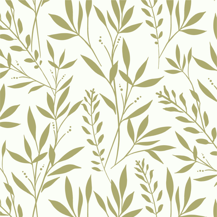 Create a botanical look on any wall in your home with our Lush Leaves Peel And Stick Removable Wallpaper.